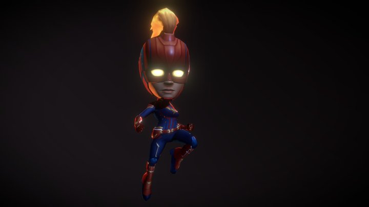 Captain marvel 3D Model