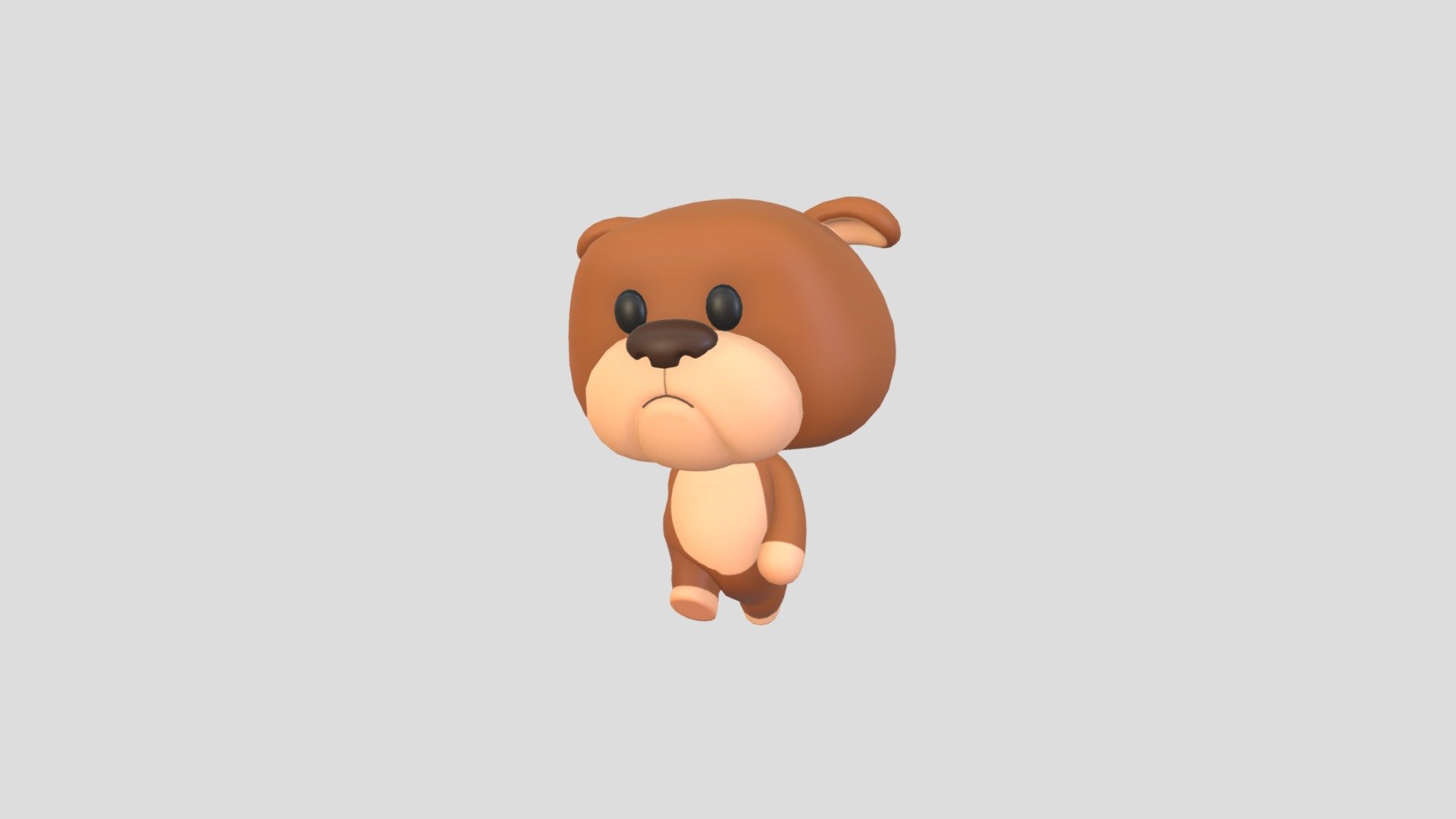 Character145 Rigged Bulldog — Sketchfab embed 3D viewer