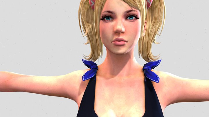 Xbox 360 - Lollipop Chainsaw - Juliet Starling D 3D Model