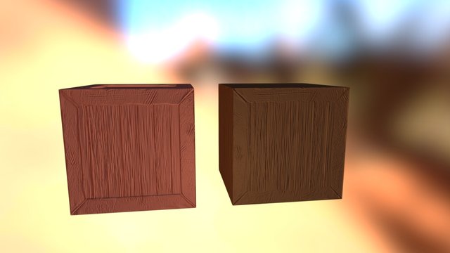 Crate 3D Model