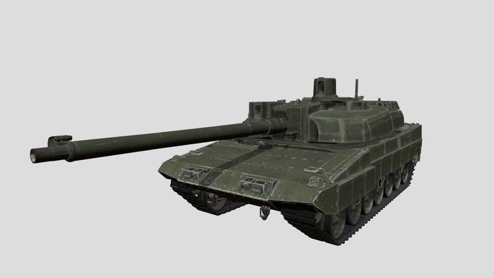 European Main Battle Tank 3D Model