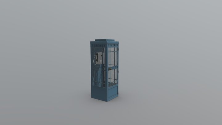 Phone box / Telephone Booth 3D Model