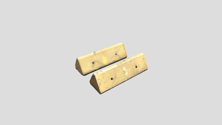 Road Concrete Triangular Blocks Small 8k 3D Model