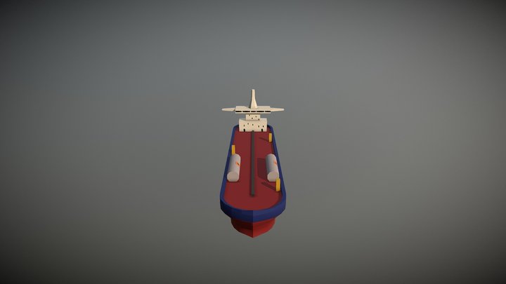 Oil Tanker 3D Model