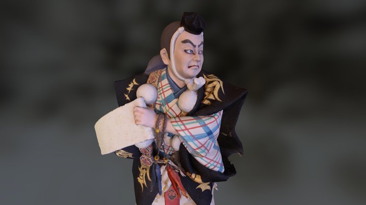 Kanjincho (Hakata Doll) 3D Model