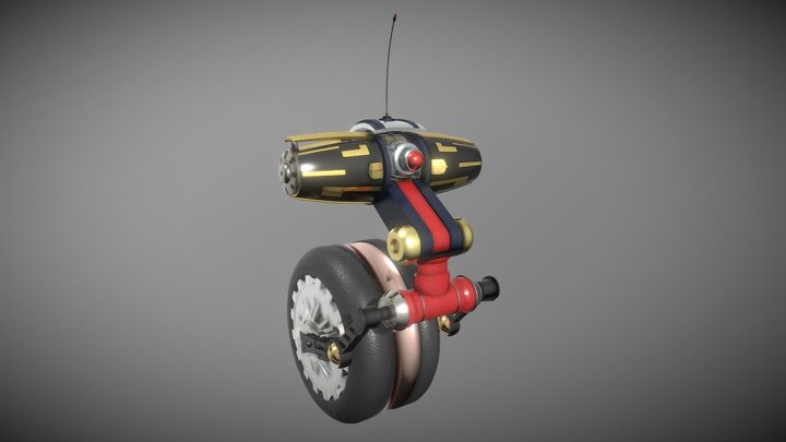 Riding Robot Render 3D Model