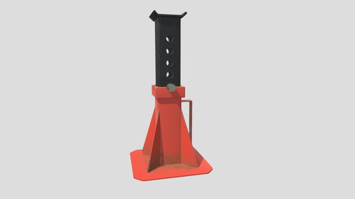Car Jack Stand (Pin Type) 3D Model