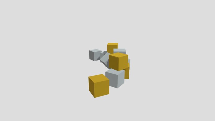 Base cubos 3D Model