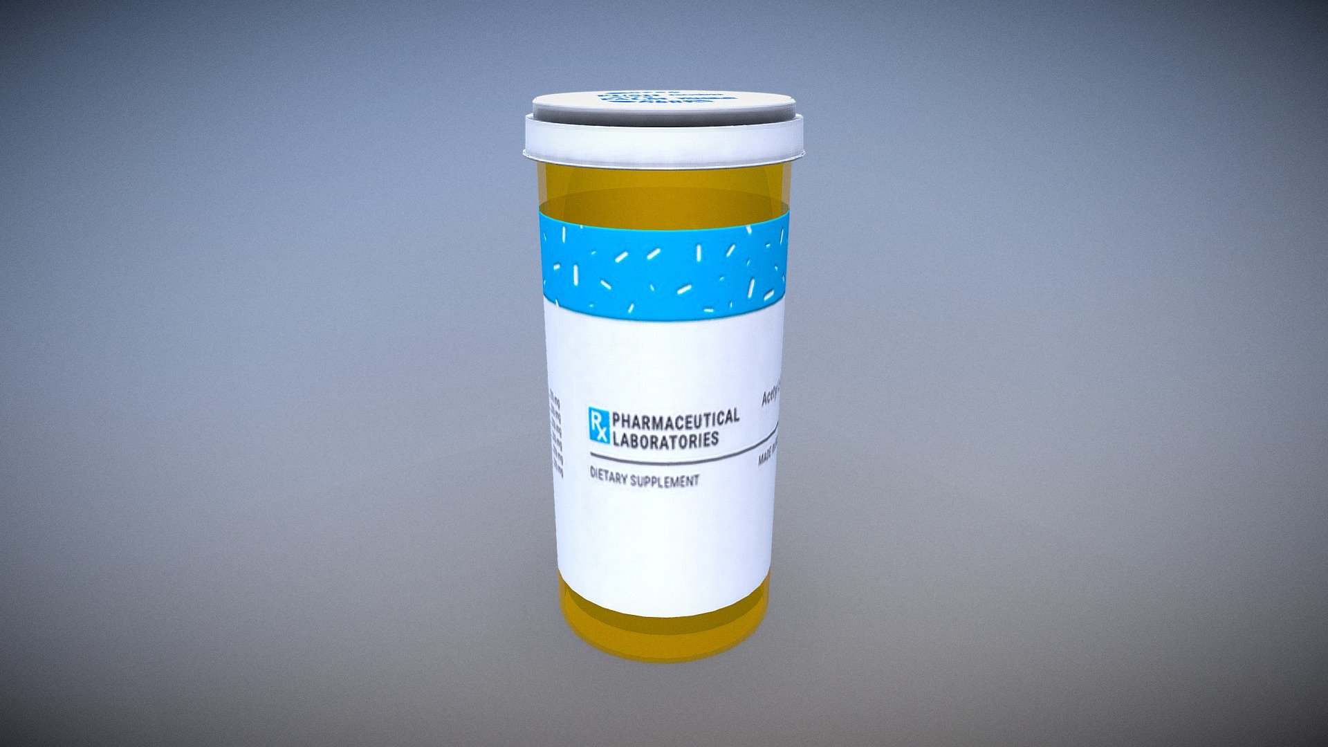 Pill Bottle Download Free 3D model by Anthony Yanez