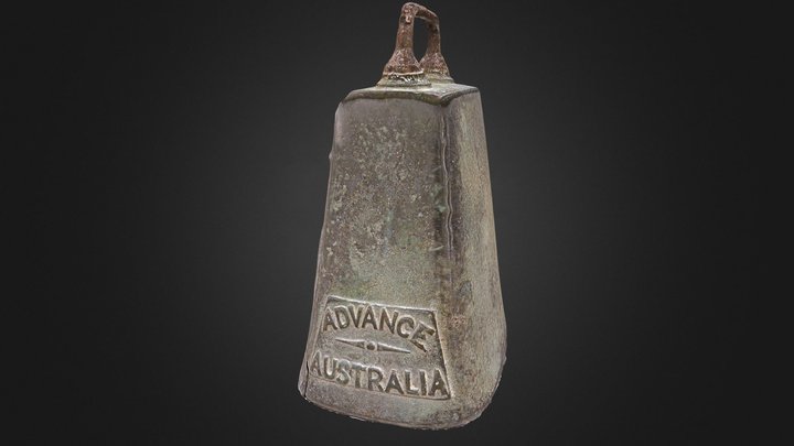 3D Model of Advance Australia Condamine Cowbell 3D Model