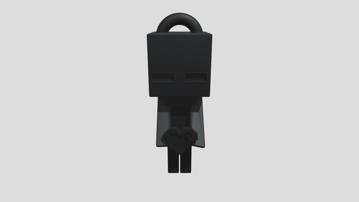 Enderman chibi keychain 3D Model