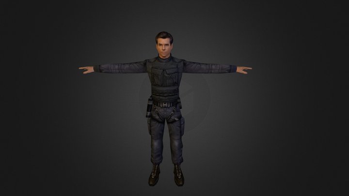 James Bond 3D Model