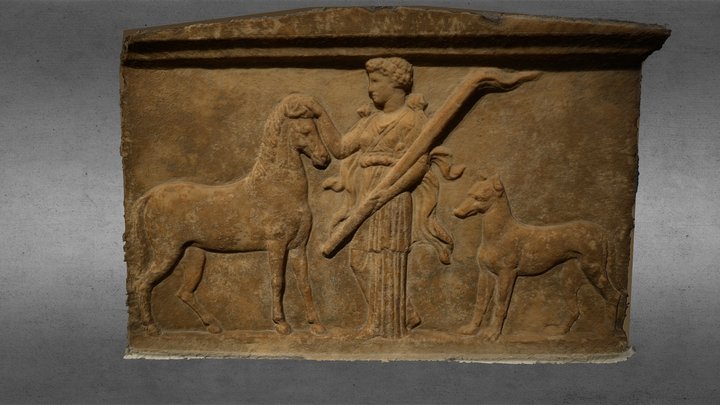 Relieve votivo (Cranón, Tesalia, Grecia). 3D Model
