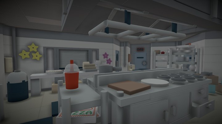 (FanGame) FNaF PM Kitchen 3D Model