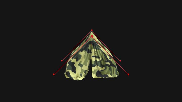 ПАЛАТКА 3D Model