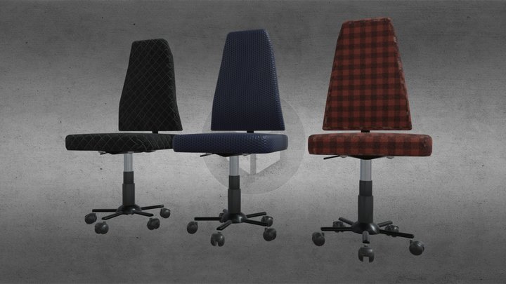 Chair with wheels | Кресло на колёсиках – Modello 3D gratuito STL