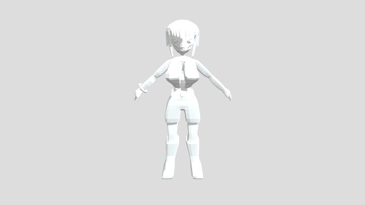 grown girl 3D Model
