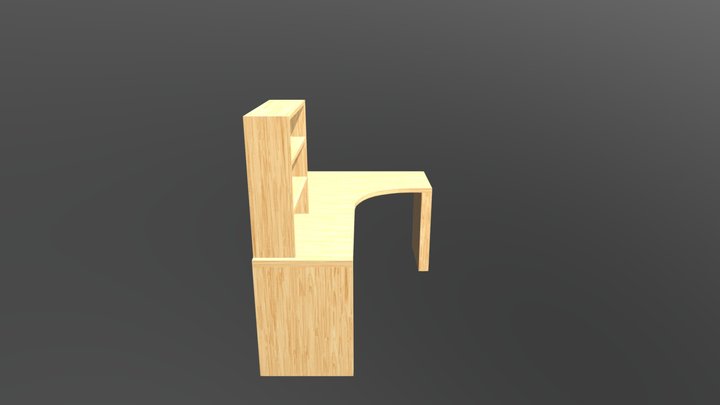 Work Desk 3D Model