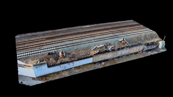 Retaining Wall - Metro North Railroad 3D Model