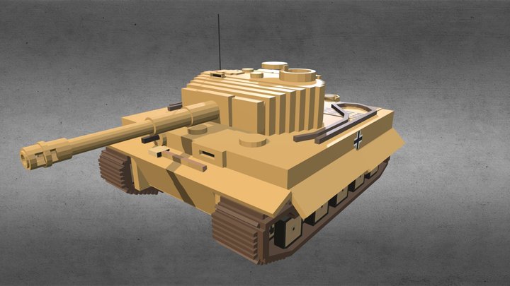 Minecraft - Tiger I 3D Model