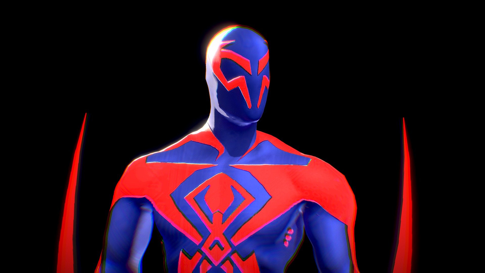 Spider-man 2099 Into The Spider Verse - 3d Model By Jdiab1207 [b4b568e 