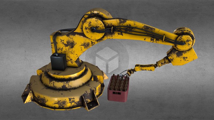 Industrial robot arm 3D Model