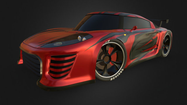 Sports Car Concept 3D Model