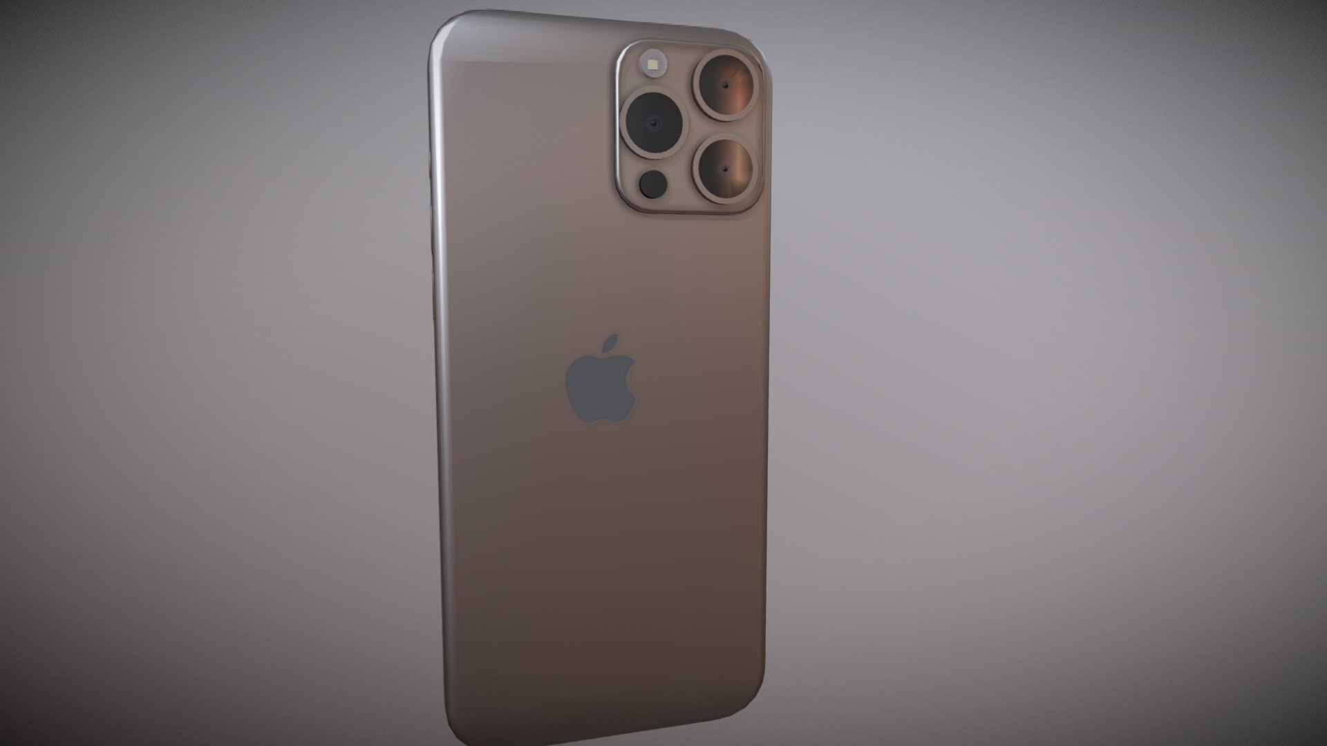 3D model Apple iPhone 15 Pro and Pro max Natural Titanium VR / AR /  low-poly