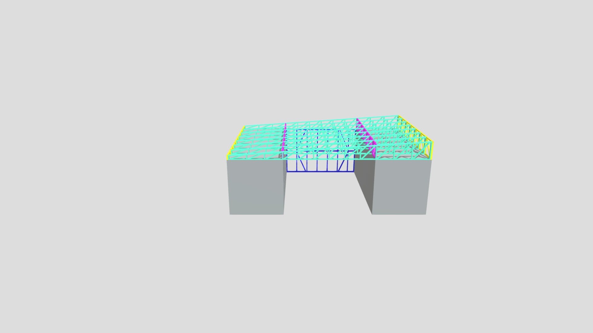4m Gap Container Roof Framing - Download Free 3D model by rdelatina ...