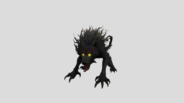 Lunar Beast Heartless 3D Model