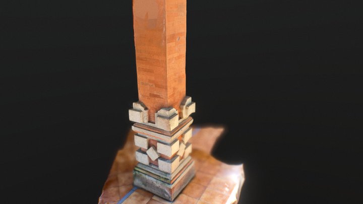 Bali temple Pillar 3D Model