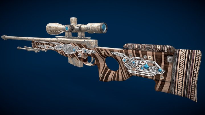 AWP | Dune Warden 3D Model