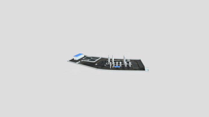 湖南-怀化-怀化新奥LNG储配站 3D Model