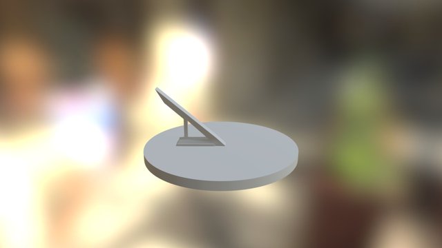 Medieval Sundial (Clock) 3D Model