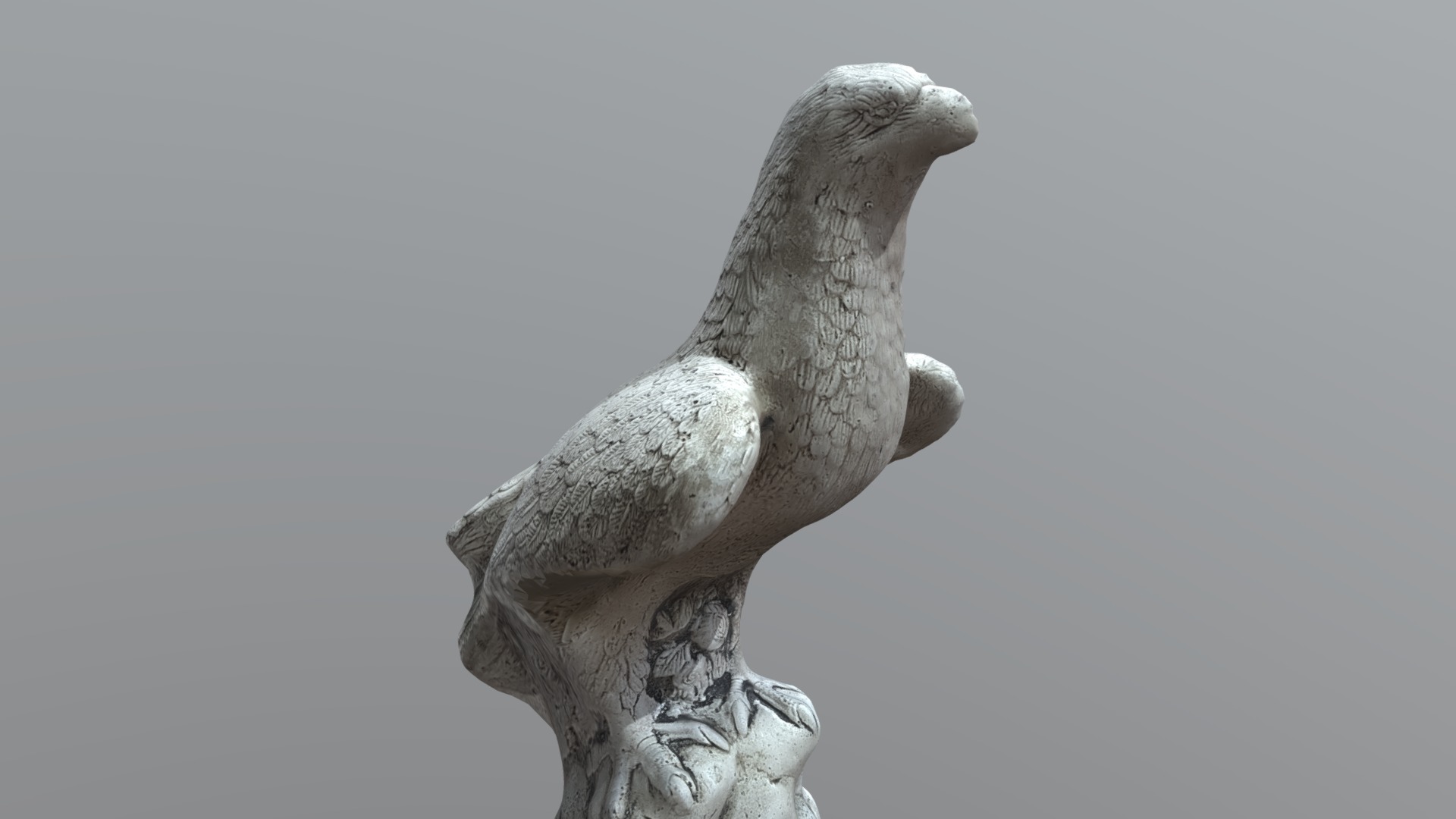 3D model White Falcon - This is a 3D model of the White Falcon. The 3D model is about a bird standing on a branch.