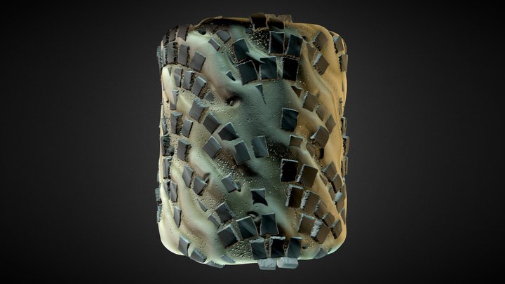 Stylize material sand and stone 3D Model