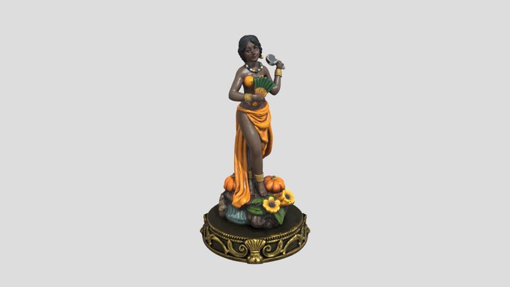 Ochún Figurine 3D Model