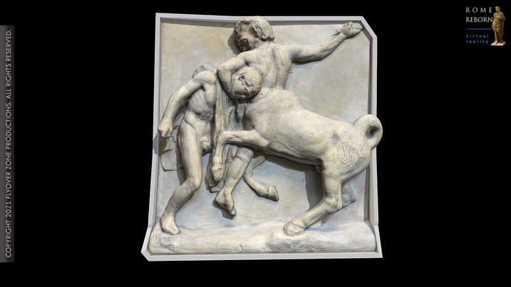 3D rendering of Metope South 01 (Parthenon)