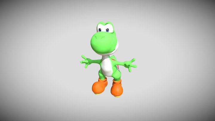 Yoshi High/Low Poly Models 3D Model
