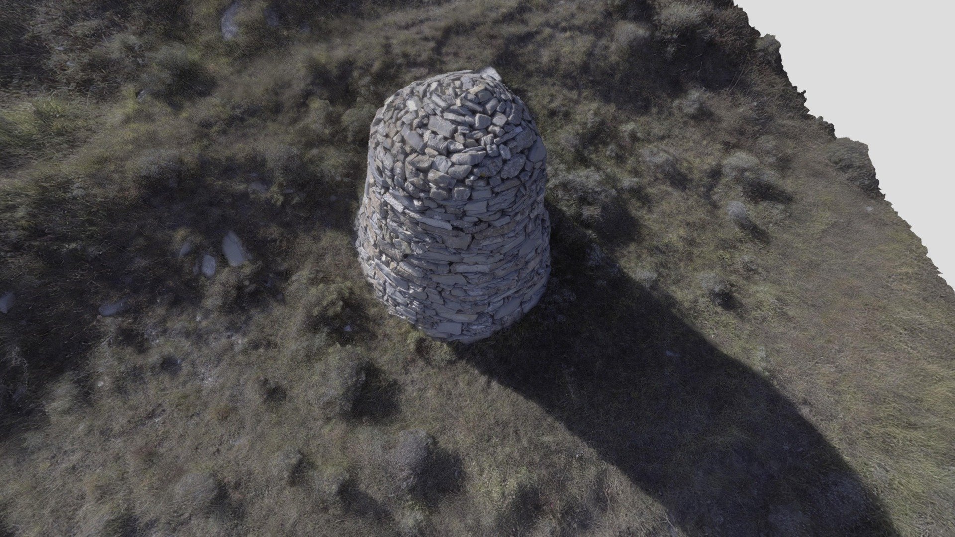 Piles of stones at Alpe di Baudo