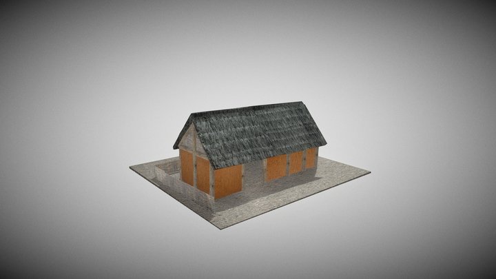 Maison âge du fer 3D Model