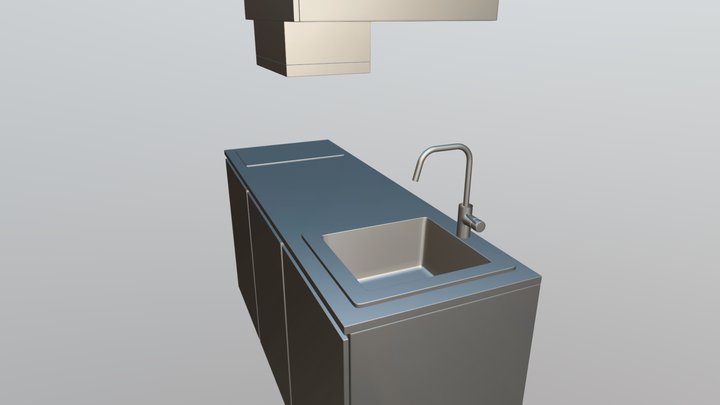 Kitchen Cabinet - 3Ds Max 3D Model