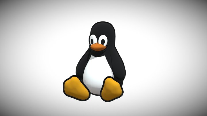 Tux - The Linux's Mascot 3D Model