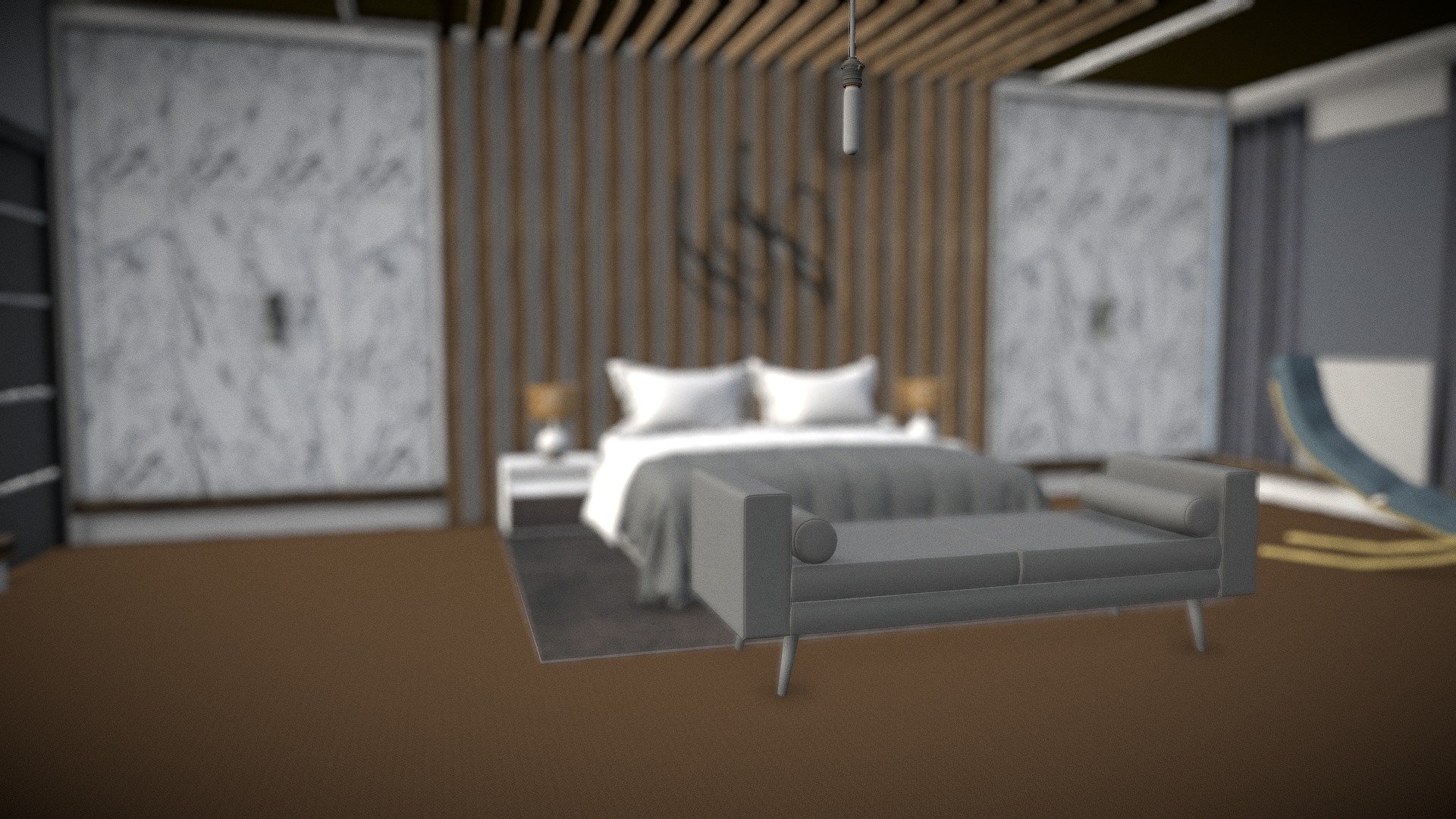 Modern Bedroom 3d Model By Helmyzuhdi590 [b4c08a3] Sketchfab