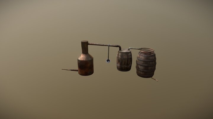 Moonshine Still 3D Model