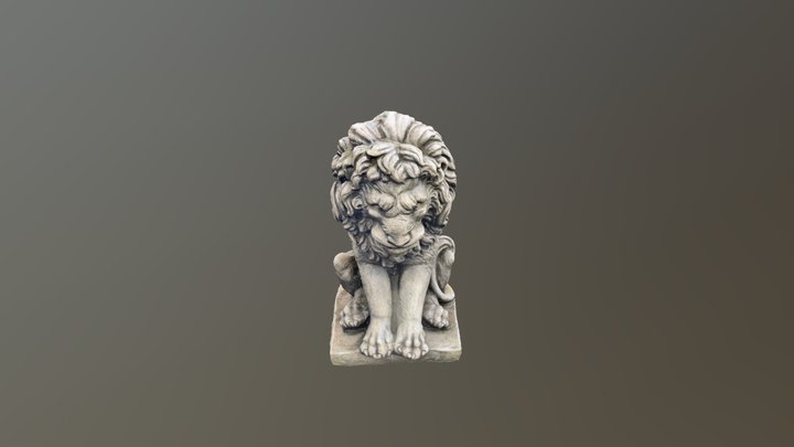 Lion Statue 3D Model