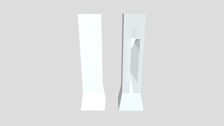 Low Poly - Broken & Un-Broken Pillars 3D Model
