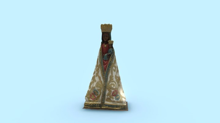 Statua Madonna Nera (Santa Maria) 3D Model