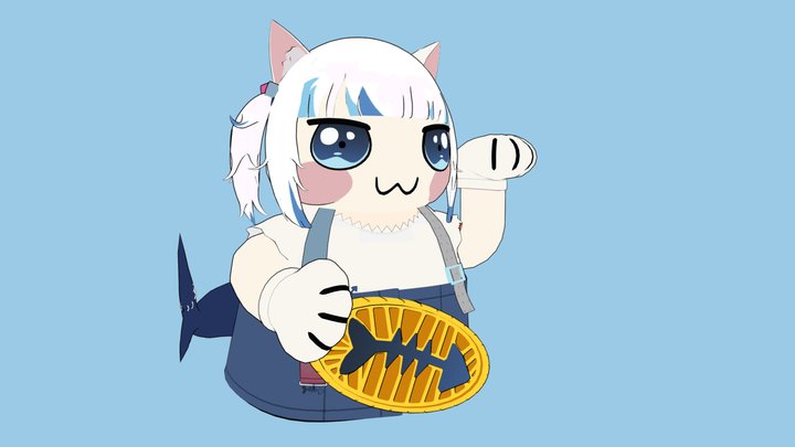 Maneki Shark 3D Model