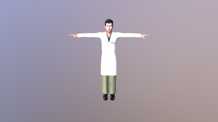 Male Doctor 2 3D Model